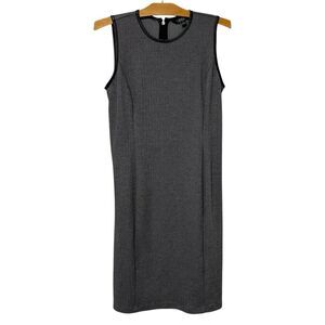 Lauren Ralph Lauren | Dress Sleeveless Gray Herringbone Knee Length- Size Medium
